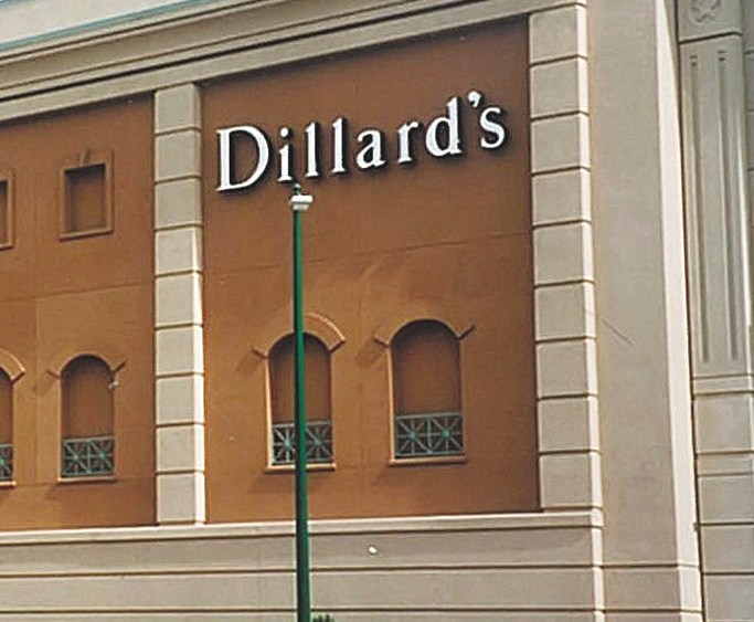 Exterior of a Dillard's store.