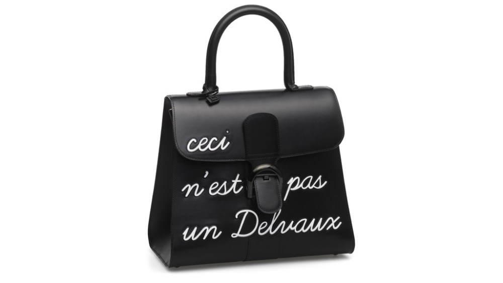 Delvaux's "Ceci n'est pas un Delvaux" bag.
