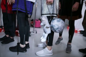 Backstage at Bobby Abley Men's Spring 2016