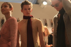 Backstage at Burberry Men's RTW Spring 2016