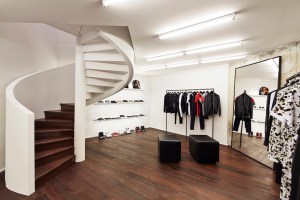 Interior of Givenchy's Rue François 1er men’s store