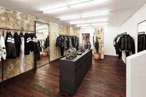 Interior of Givenchy's Rue François 1er men’s store