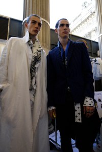 Backstage at Haider Ackermann Men's Spring 2016