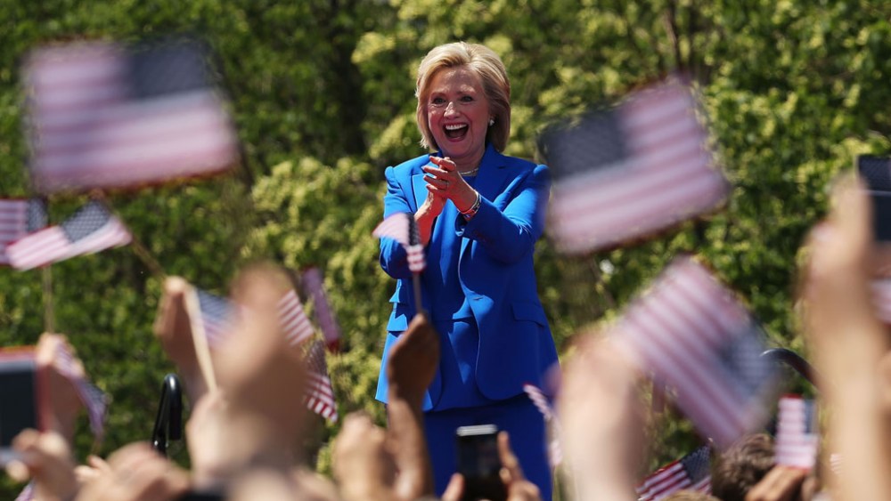Hillary Clinton wears Ralph Lauren at official presidential campaign.