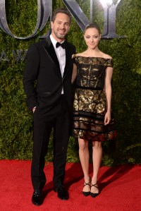 Thomas Sadoski and Amanda Seyfried at Tony Awards