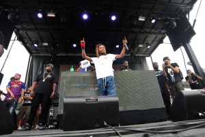 Fetty Wap performing on stage