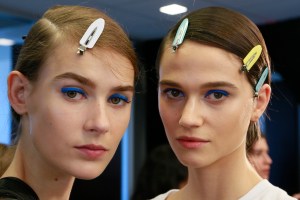 Backstage at Boss RTW Spring 2016