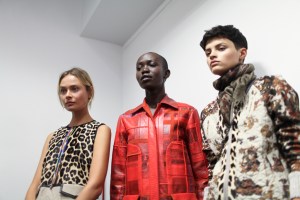 Backstage at Bottega Veneta Spring 2016