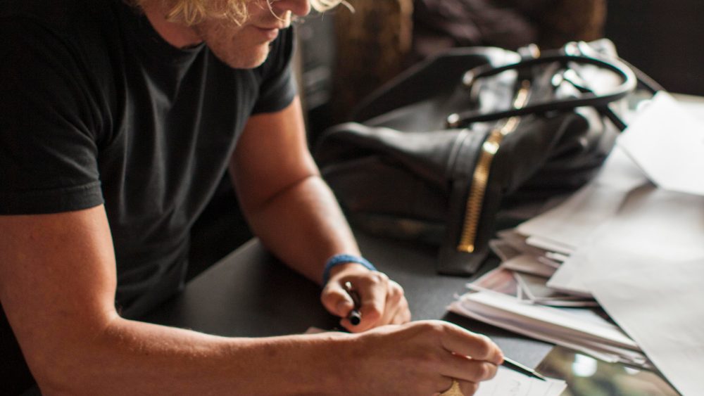 Peter Dundas at work.