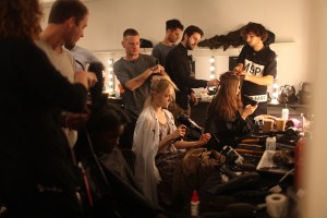 Backstage at Erdem Spring 2016