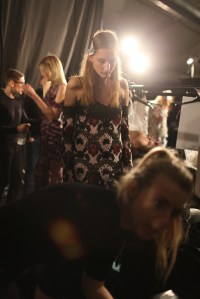 Backstage at Erdem Spring 2016