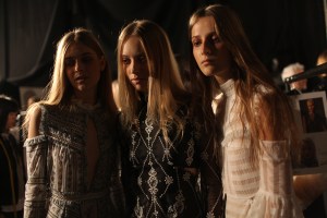 Backstage at Erdem Spring 2016