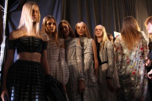 Backstage at Erdem Spring 2016