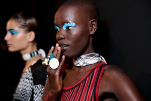 Backstage at Missoni Spring 2016