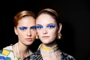 Backstage at Missoni Spring 2016