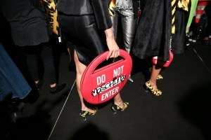 Backstage at Moschino Spring 2016