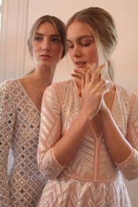 Backstage at Temperley London Spring 2016