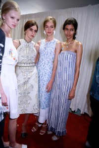 Backstage at Tory Burch RTW Spring 2016