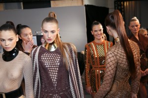 Backstage at Balmain Spring 2016