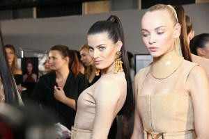 Backstage at Balmain Spring 2016