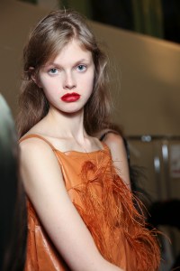 Backstage at Nina Ricci Spring 2016