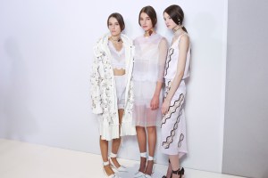 Backstage at Dior Spring 2016