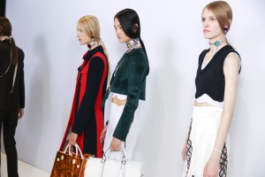 Backstage at Dior Spring 2016
