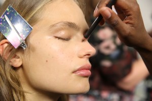 Backstage at Emanuel Ungaro Spring 2016