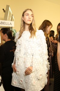 Backstage at Emanuel Ungaro Spring 2016