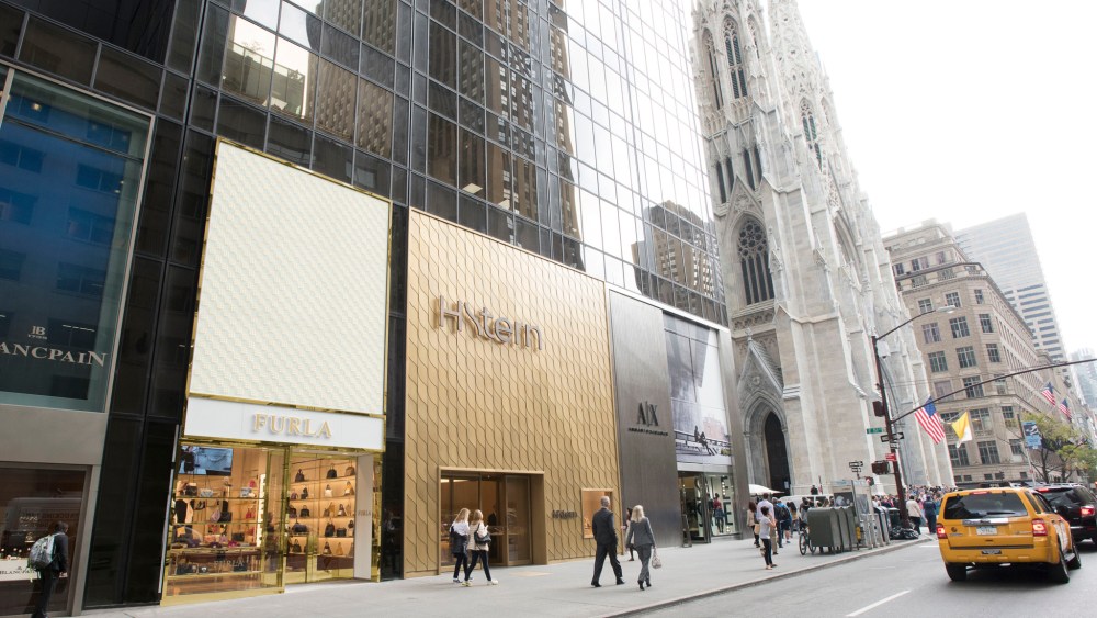 Exterior of Furla's Fifth Avenue flagship.