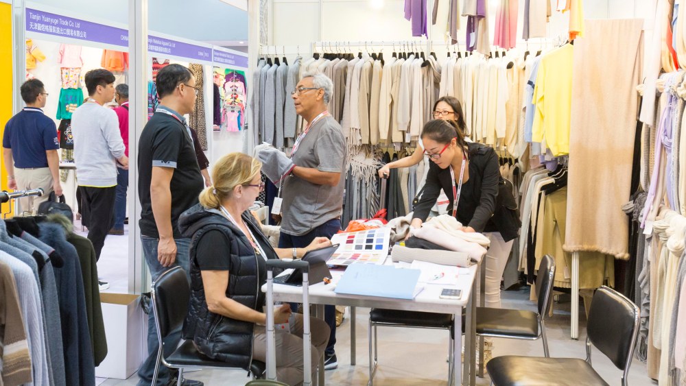 Inside the China Sourcing Fair held at the Asia Expo in Hong Kong.