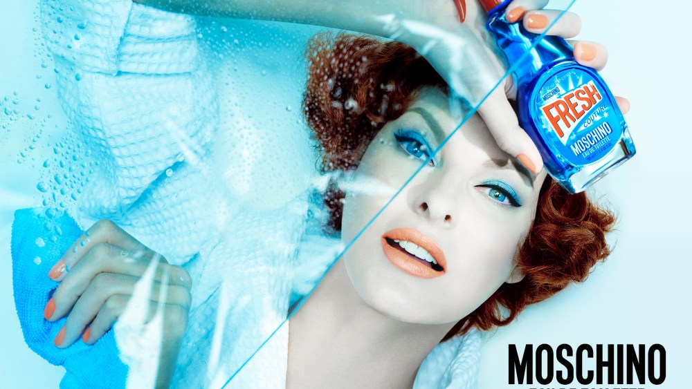 Linda Evangelista in Moschino Fresh Campaign