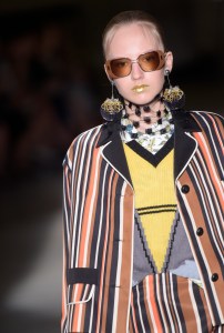 Pat McGrath used Gold 001 at the Prada RTW Spring 2016 show.
