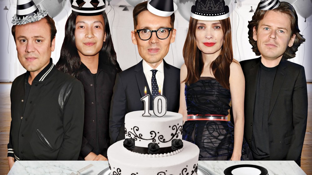 Nicholas Kirkwood, Alexander Wang, Erdem Moralioglu, Roksanda Ilincic and Christopher Kane.
