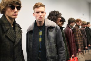 Backstage at Bottega Veneta Men's Fall 2016