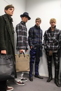 Backstage at Bottega Veneta Men's Fall 2016