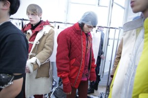 Backstage at Sacai Men's RTW 2016