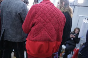 Backstage at Sacai Men's RTW 2016