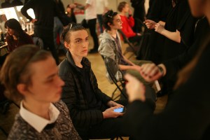 Backstage at JW Anderson Men's Fall 2016