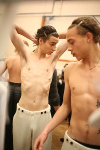 Backstage at JW Anderson Men's Fall 2016