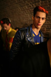 Backstage at Moschino Men's Fall 2016
