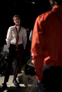 Backstage at Canali Men's Fall 2016