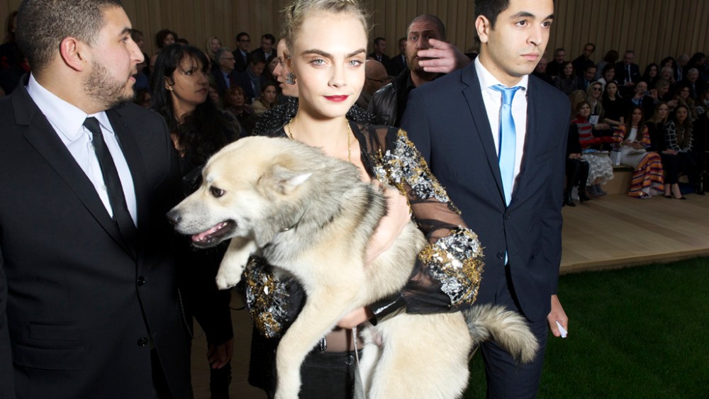 Cara Delevingne front row chanel couture spring 2016