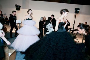 Backstage at Giambattista Valli Spring 2016 Couture