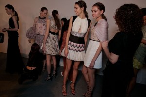 Backstage at Giambattista Valli Spring 2016 Couture