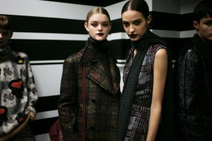 Backstage at Bottega Veneta Fall 2016