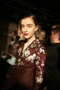 Backstage at Erdem RTW Fall 2016