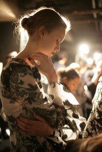 Backstage at Erdem RTW Fall 2016