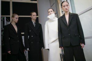 Backstage at Jil Sander Fall 2016