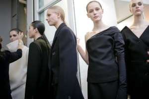 Backstage at Jil Sander Fall 2016